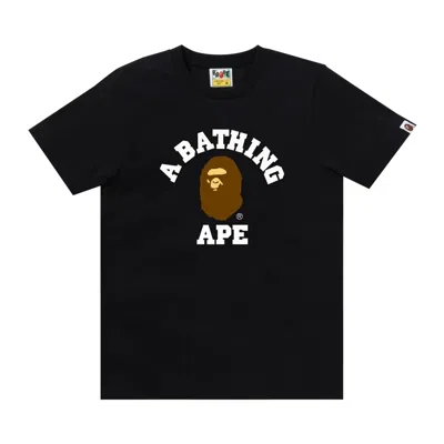 Pre-owned Bape College Tee 'black' | Women's Size Xs