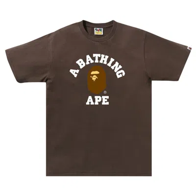 Pre-owned Bape College Tee 'brown'