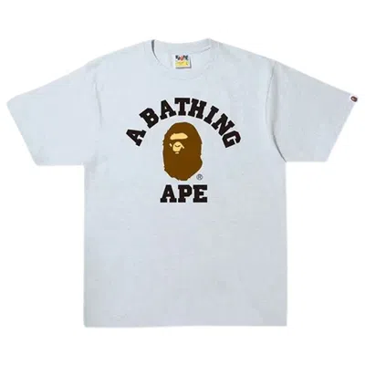Pre-owned Bape College Tee 'grey'