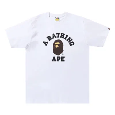 Pre-owned Bape College Tee 'white'