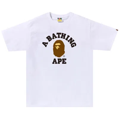 Pre-owned Bape College Tee 'white'
