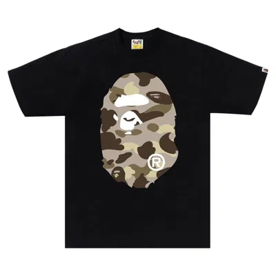 Pre-owned Bape Color Camo Big Ape Head Tee 'black/brown' | Men's Size Xl