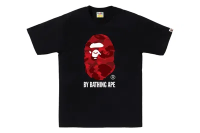 Pre-owned Bape Color Camo By Bathing Ape Tee (fw24) Black/red
