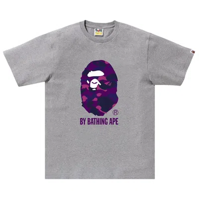 Pre-owned Bape Color Camo By Bathing Ape Tee 'grey' | Men's Size S In Gray