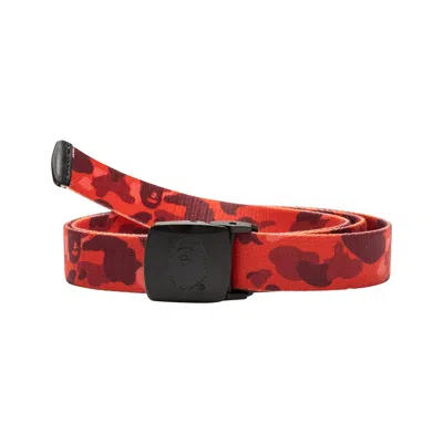 Pre-owned Bape Color Camo Gi Belt 'red' | Men's Size Onesize