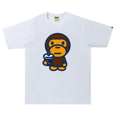 Pre-owned Bape Color Camo Milo Juice Summer Tee 'white' | Men's Size L