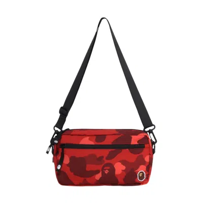 Pre-owned Bape Color Camo Mini Shoulder Bag 'red' | Men's Size Onesize