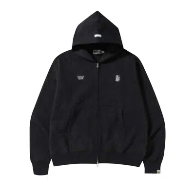Pre-owned Bape Color Camo Quadrangle Relaxed Fit Full Zip Hoodie 'black' | Men's Size Xl