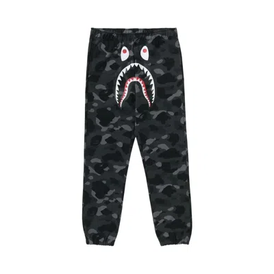 Pre-owned Bape Color Camo Shark Sweat Pants 'black' | Men's Size M