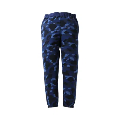 Pre-owned Bape Color Camo Sweat Pants 'navy' | Blue | Men's Size Xxl