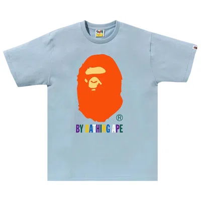 Pre-owned Bape Colors By Bathing Ape Tee 'sax' | Blue | Men's Size L