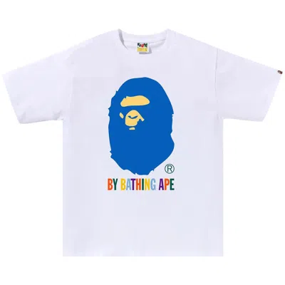 Pre-owned Bape Colors By Bathing Ape Tee 'white'