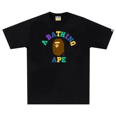 Pre-owned Bape Colors College Tee 'black' | Men's Size Xxl