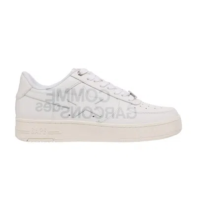 Pre-owned Bape Comme Des Garçons X Sta 'white' | Men's Size 8