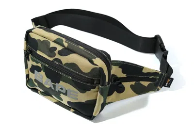 Pre-owned Bape Cordura 1st Camo Waist Bag In Yellow