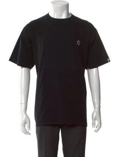 Pre-owned Bape Crew Neck Short Sleeve T-shirt In Black