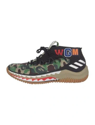 Pre-owned Bape Dame 4 Sneakers In Green