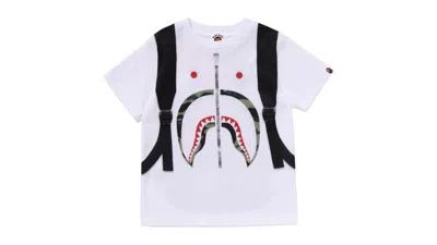 Pre-owned Bape Daypack Print Tee Shirt In White