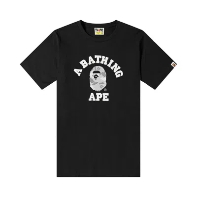 Pre-owned Bape Digital Camo College Tee 'black/gray' | Men's Size Xl
