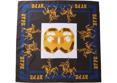 Pre-owned Bape Double Ape Head Scarf Scarf In Black