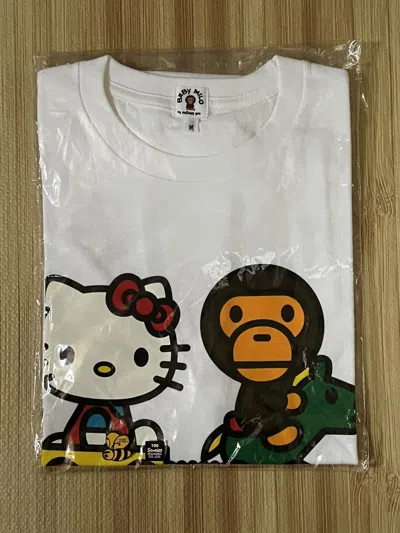 Pre-owned Bape Ds 2010  Hello Kitty Baby Milo Shirt M In White