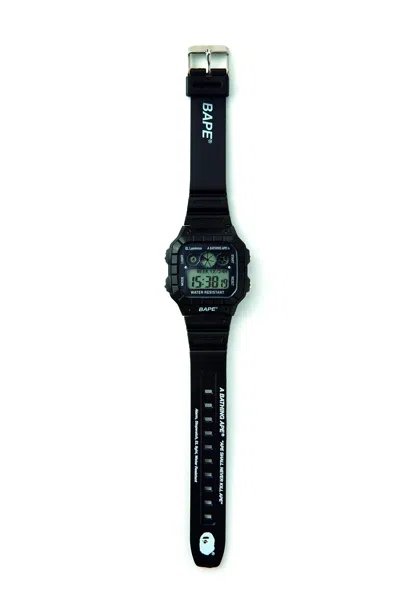 Pre-owned Bape Ds  Watch Digital X A Bathing Ape G-shock Swatch In Black