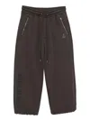 Bape Elasticated Waistband Trousers In Gray