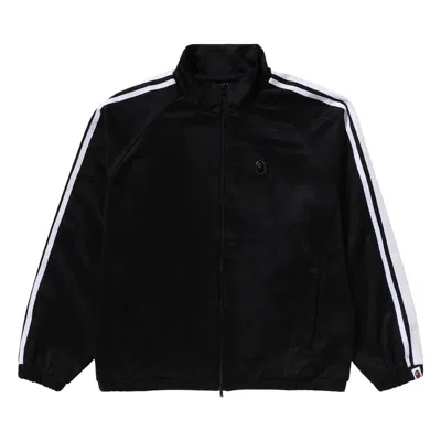Pre-owned Bape Fans Scarf Track Jacket 'black'