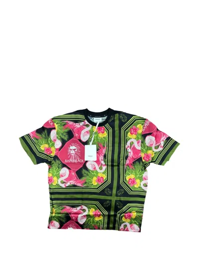 Bape Flamingo-print T-shirt In Green