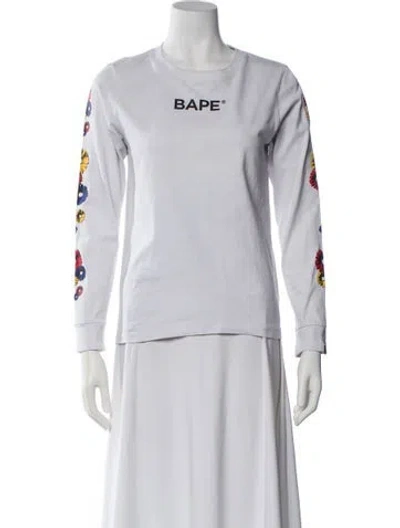 Pre-owned Bape Flower Floral Print T-shirt In Multi