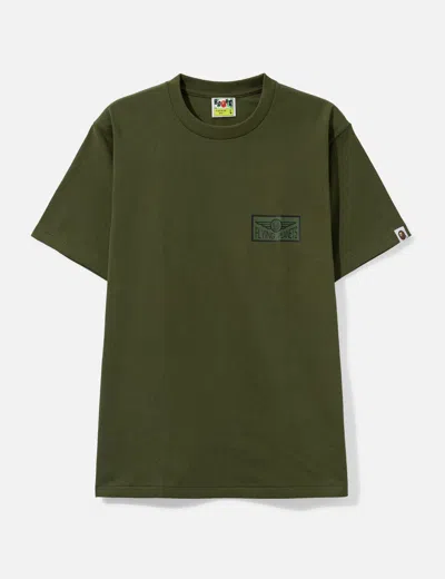 Bape Flying Planet Tee In Green