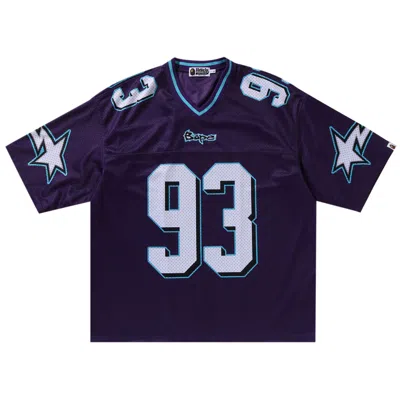 Pre-owned Bape Football Relaxed Fit Tee 'purple'