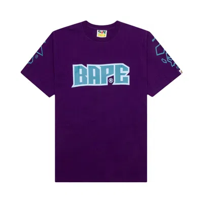 Pre-owned Bape Football Tee 'purple'