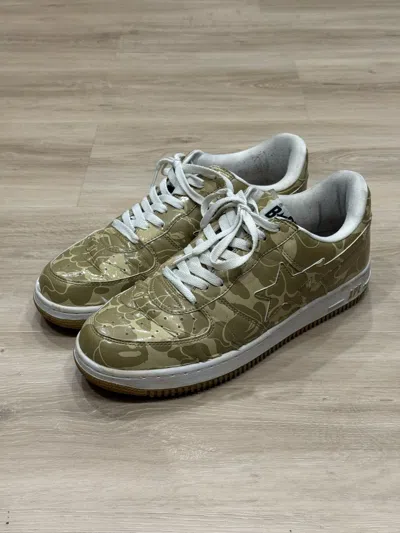 Pre-owned Bape Footsoldier Desert Camo Sta Sneaker In Sand