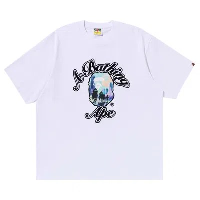 Pre-owned Bape Forbidden Zone Ape Head Tee 'white' | Men's Size M