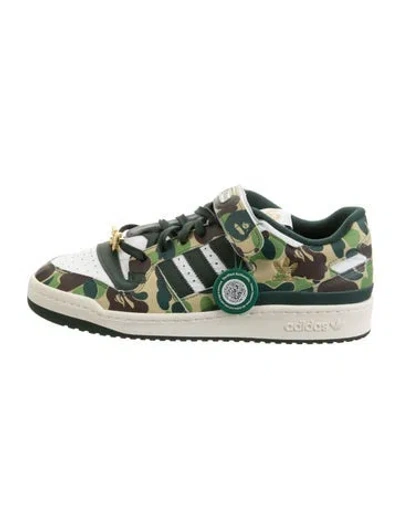 Pre-owned Bape Forum 84 Low 30th Anniversary Athletic Sneakers In Green