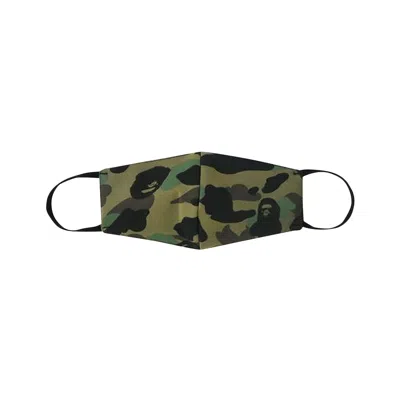 Pre-owned Bape Full 1st Camo Mask 'green' | Men's Size Onesize