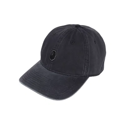 Pre-owned Bape Garment Dye One Point Cap 'black' | Men's Size Onesize