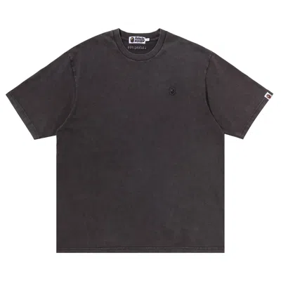 Pre-owned Bape Garment Dyed One Point Relaxed Fit Tee 'charcoal' | Grey | Men's Size M