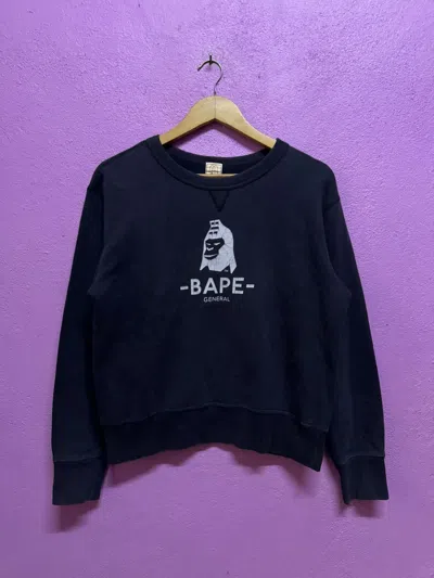 Pre-owned Bape General Crewneck Size Xs In Black