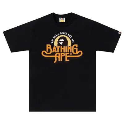 Pre-owned Bape Genuine Garment Logo Tee 'black' | Men's Size L