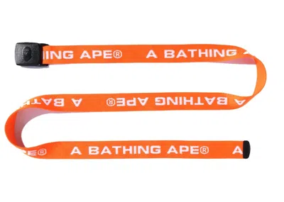 Pre-owned Bape Gi Belt In Orange