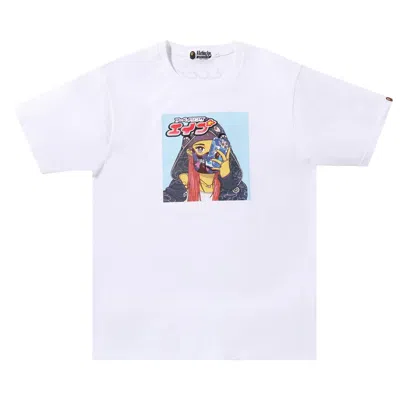 Pre-owned Bape Girl Tee 'white' | Men's Size L