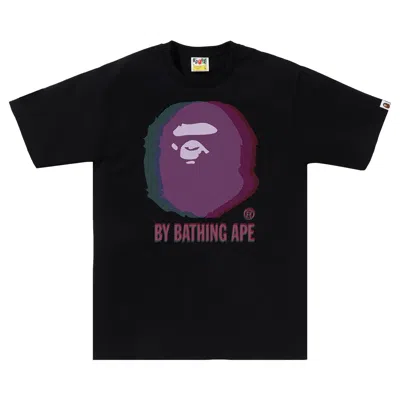 Pre-owned Bape Glitch Art By Bathing Tee 'black'