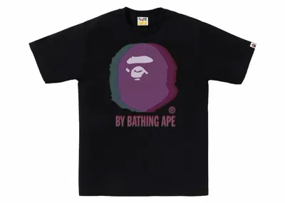 Pre-owned Bape Glitch Art By Bathing Tee Shirt In Black