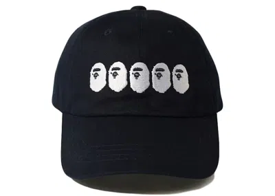 Pre-owned Bape Go Skate Summer Hat In Navy Blue