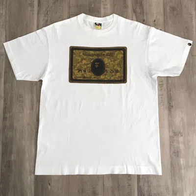 Pre-owned Bape Gold Member Limited T-shirt In White