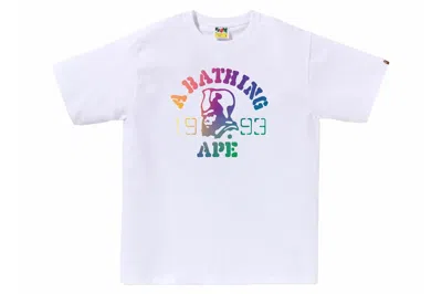 Pre-owned Bape Gradation General Tee White
