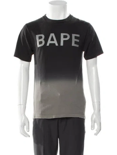 Pre-owned Bape Gradation Graphic Print T-shirt In Gray