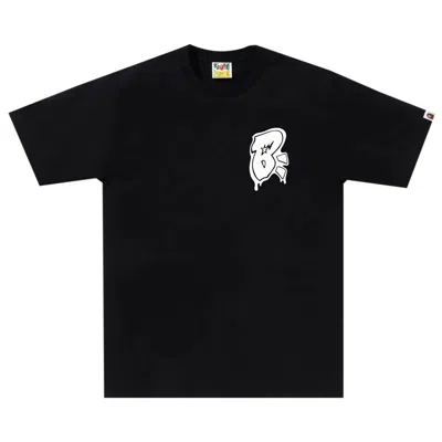 Pre-owned Bape Graffiti B One Point Tee 'black'